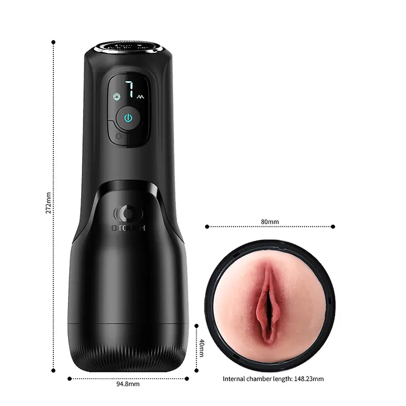 Airturn 4: Masturbator with Gen 2 Contraction Tech Clamping Sucking Vibrating