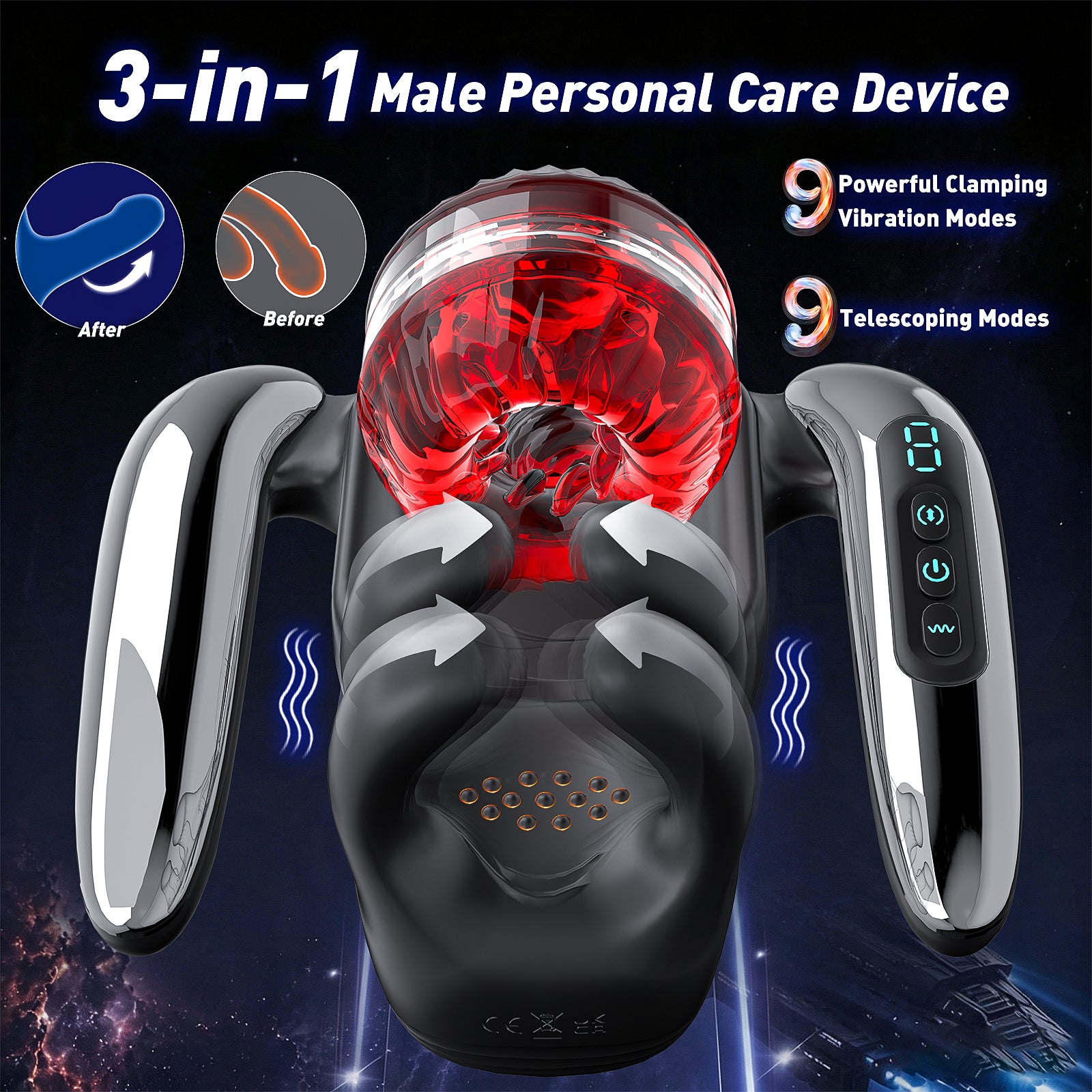 XG21 PLUS: 3-in-1 Auto Masturbator & Stamina Trainer with 9 Thrust & Vibration Modes