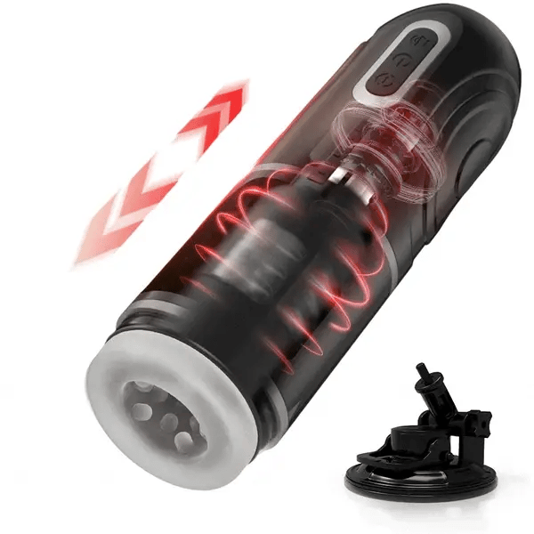 XR12: Hands Free Male Masturbator with 7 Thrusting Rotating & Low Noise