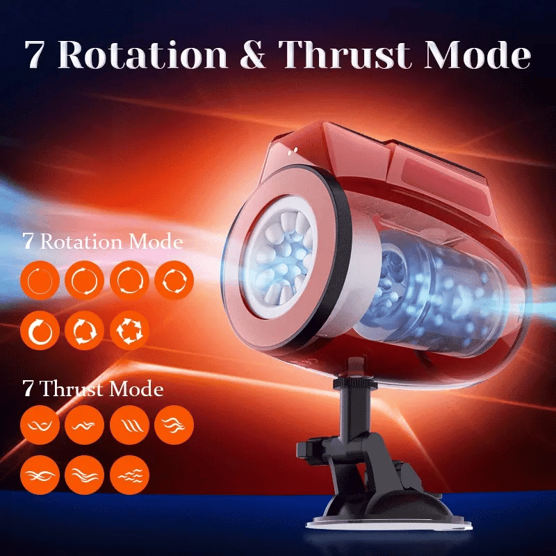 XR7: Dual Ended Male Masturbator Thrusting Rotating Vibrating Waterproof