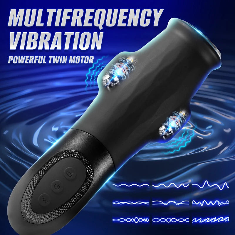 XS3: Portable Male Masturbator 9 Vibration 5 Suction for Small Penis