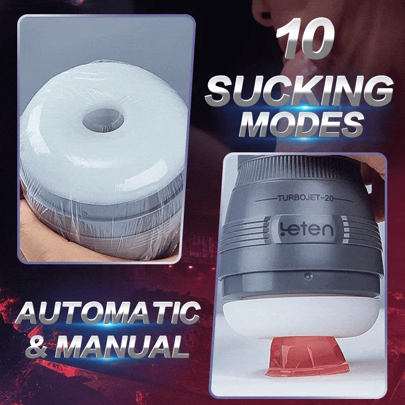 Leten TurboJet: Male Masturbator 10 Sucking Vibrating Portable Size