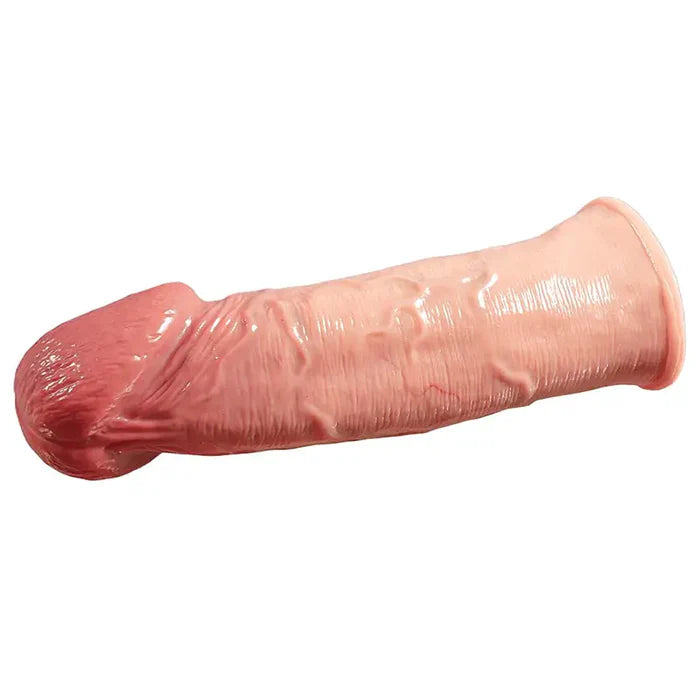 CS07: 6.77" x 2" Realistic Big Glans Penis Sleeve Extra Length & Girth