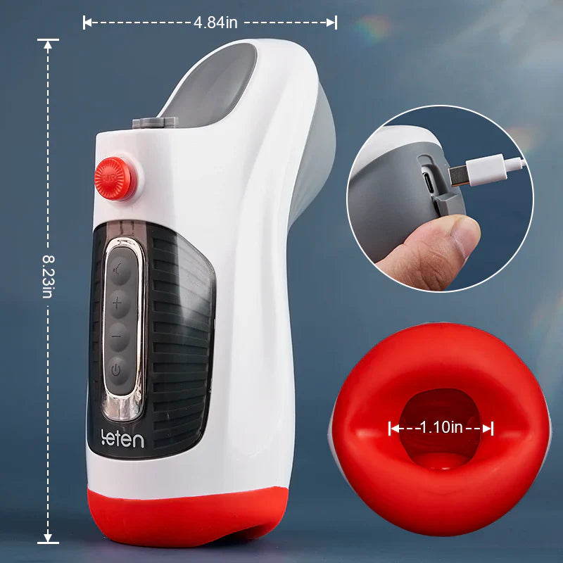 Leten Air Blast: High-Frequency Vibrating Stroker with Portable Design