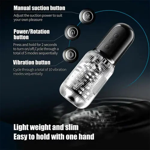 XS14 Pro: Male Masturbator with Powerful & Tight Suction Vibration