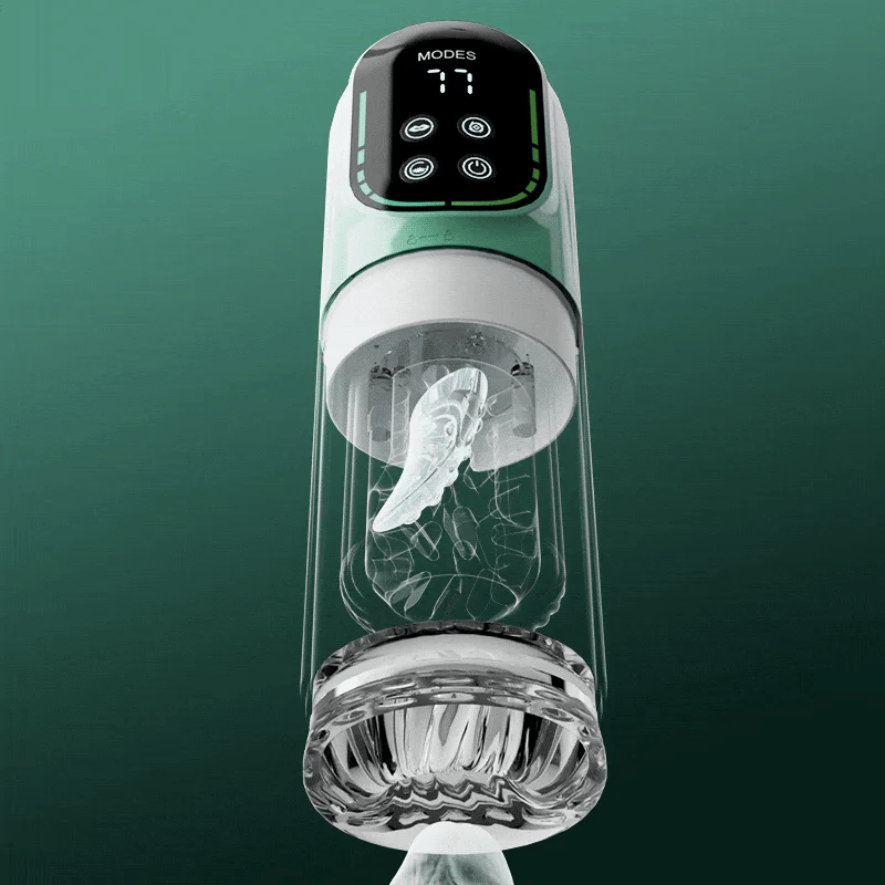 XR4: Waterproof Blowjob Machine 5-in-1 Sucking, Thrusting, Rotating & Vibrating
