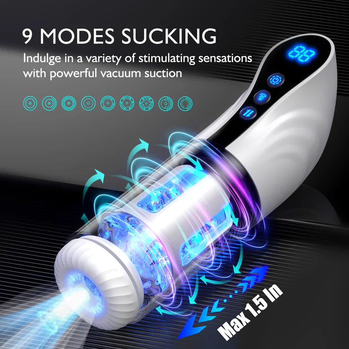 XS17: Blowjob Machine 3-in-1 Automatic Sucking, Rotating & Thrusting
