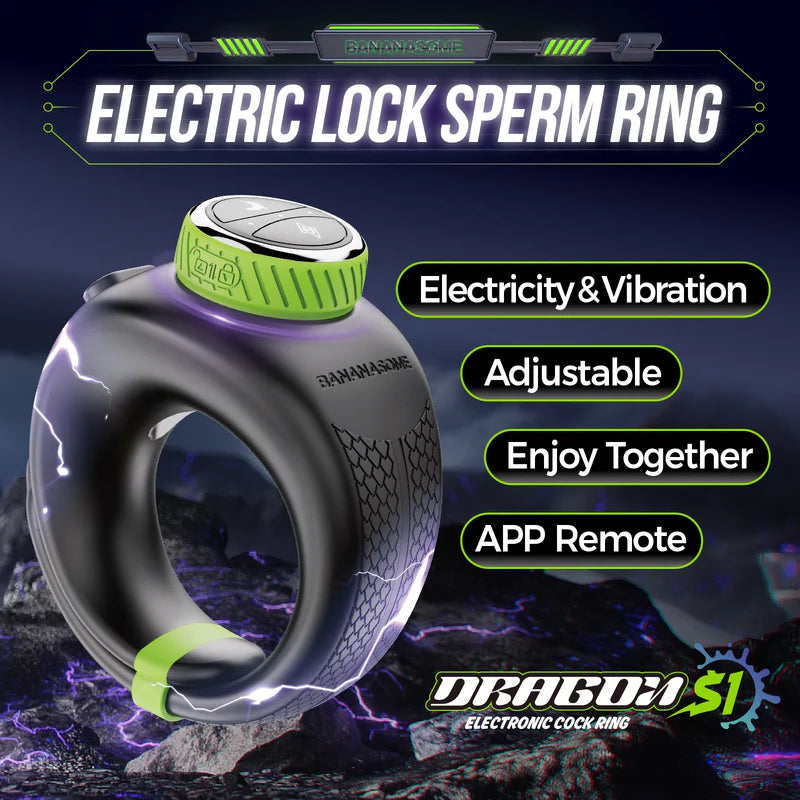 PR1: Electric Shock Cock Ring App-Controlled with Precision Twist-to-Tighten Fit
