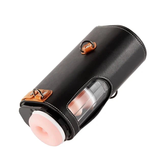 XT2 Pro: Hands-Free Telescopic Masturbator | Ultra-Gentle Stamina Trainer with Leather Harness