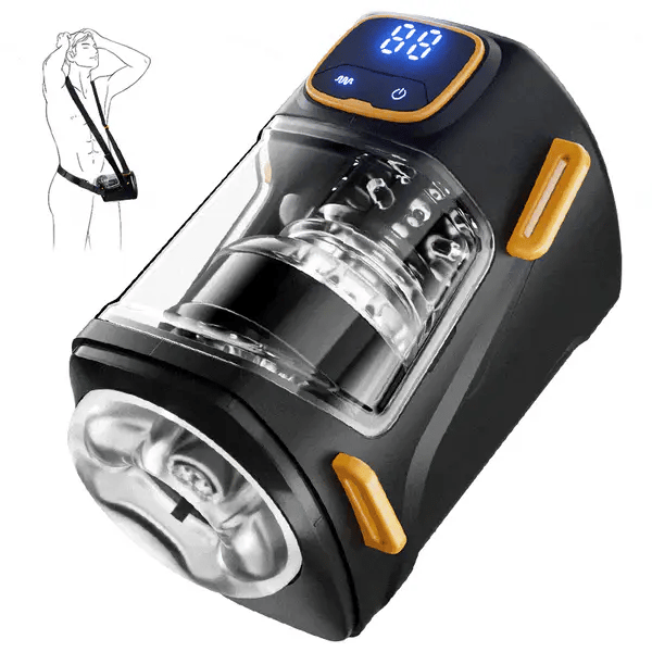 XT2: Wearable Male Masturbator 9 Thrusting Modes Vibrating & Adjustable Strap