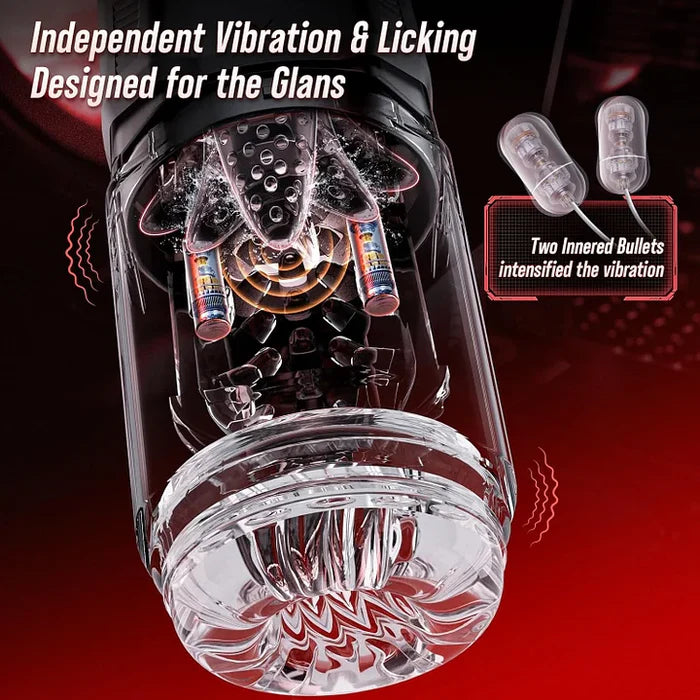 XR19: Hands-Free Masturbator Thrusting, Rotating & Dual-Vibration