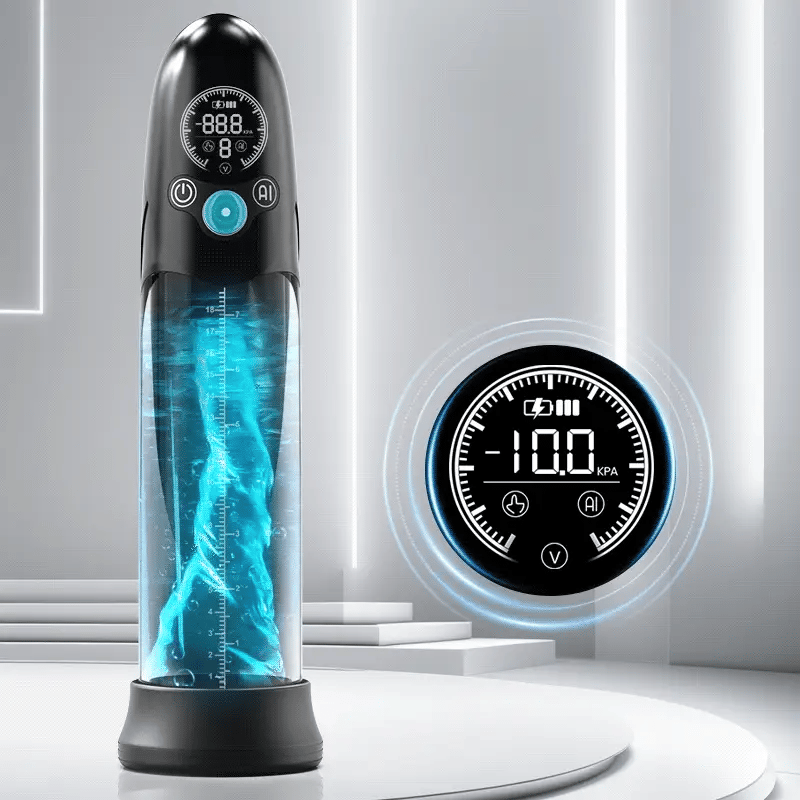 Bathfun Pro: Smart Hydro Penis Pump with AI Control & Digital Display