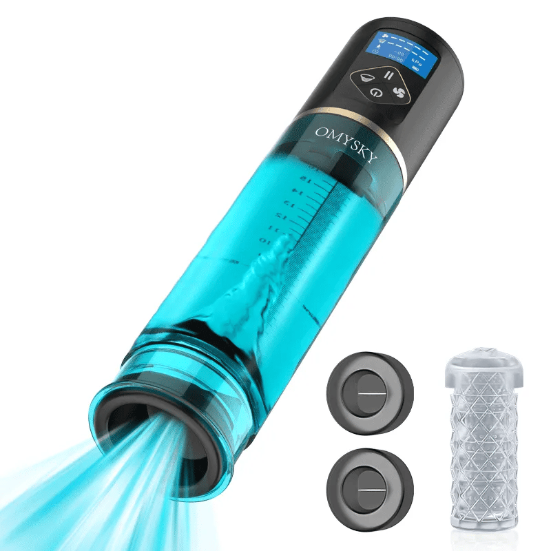 XP6: 2 in 1 Hydro Penis Pump with 6 Vacuum Suction & Hydrotherapy Massage