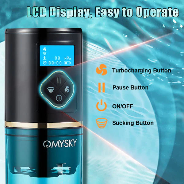 XP6: 2 in 1 Hydro Penis Pump with 6 Vacuum Suction & Hydrotherapy Massage