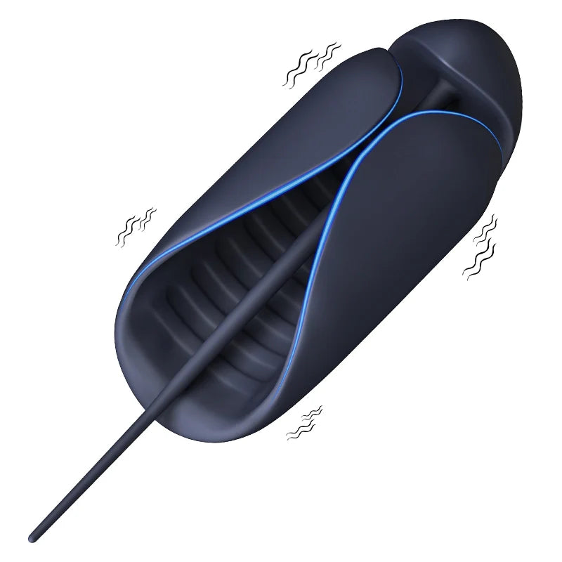 XG6: Male Vibrator 3-in-1 Triple Stimulation with Urethral Sounding Plug