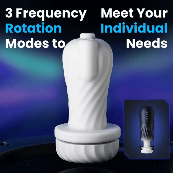 XT3: Male Masturbator Twisting Thrusting Vibrating with Heat & Dry Base