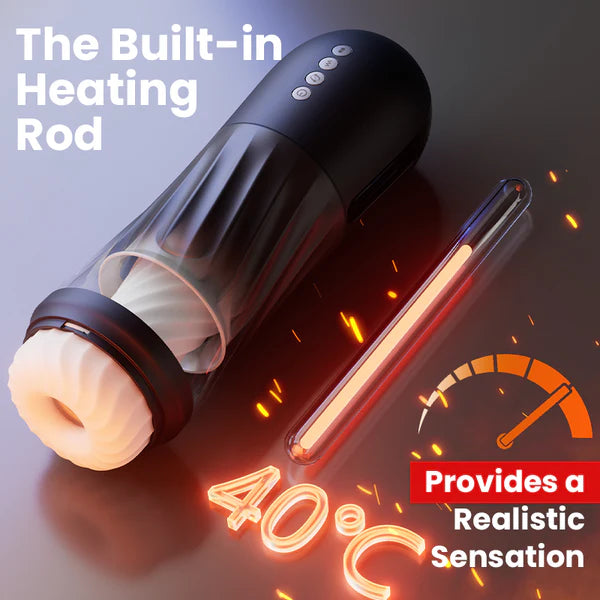 XT3: Male Masturbator Twisting Thrusting Vibrating with Heat & Dry Base