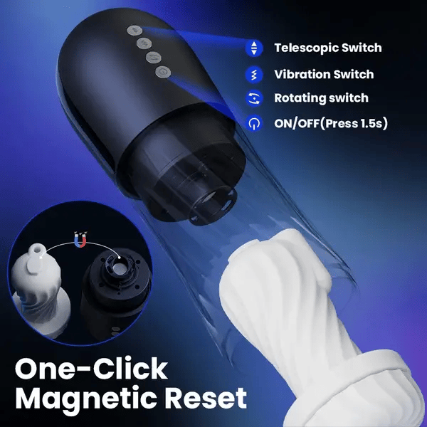XT3: Male Masturbator Twisting Thrusting Vibrating with Heat & Dry Base