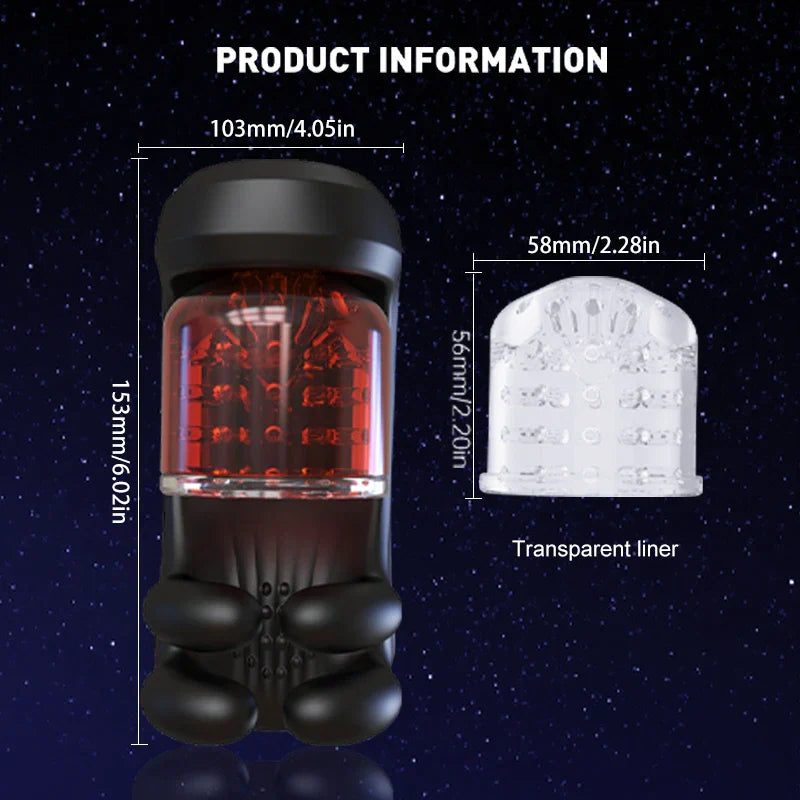 XG10 Male Vibrator Rotating Biting Glans Trainer