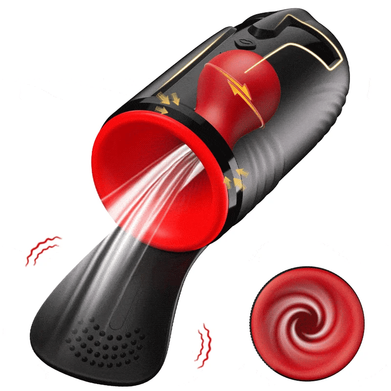 XG23: Smart Male Vibrator Rotating & Suction Cup with Scrotal Stimulator