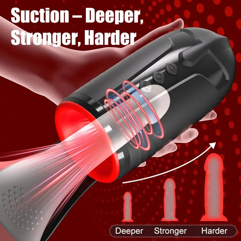 XG23: Smart Male Vibrator Rotating & Suction Cup with Scrotal Stimulator