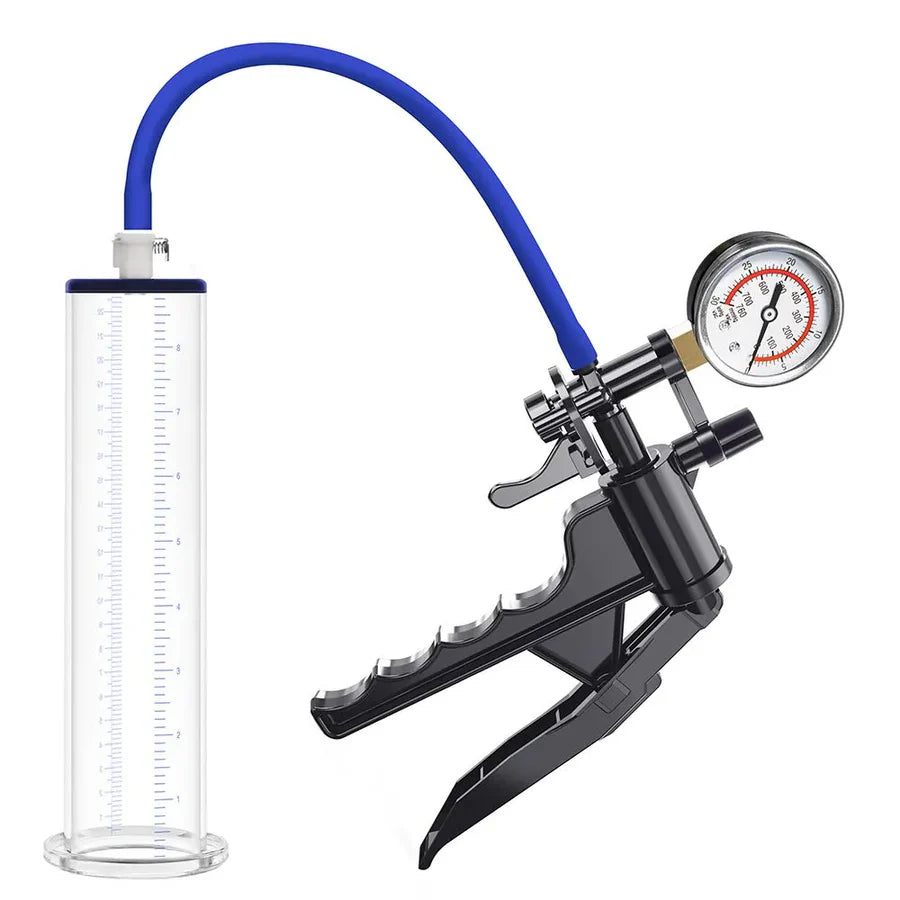 OptiMax: Premium Penis Pump with Pistol Grip & Gauge