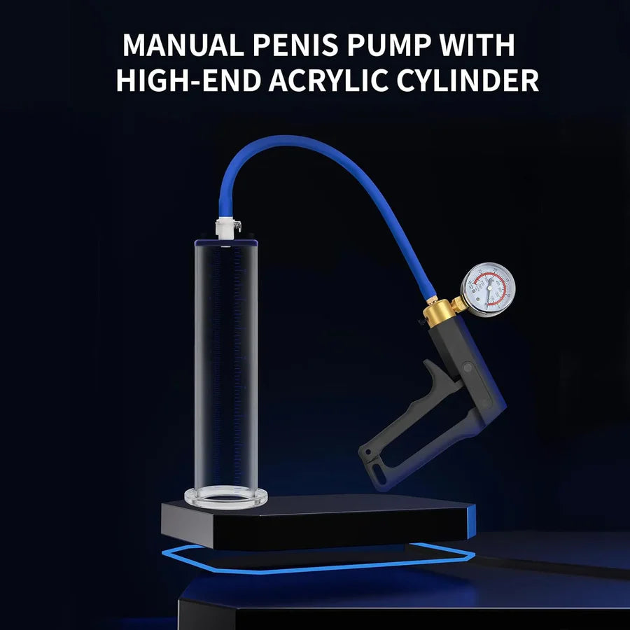 ProMax: Premium Penis Pump with Squeeze-Lever Bar & Gauge