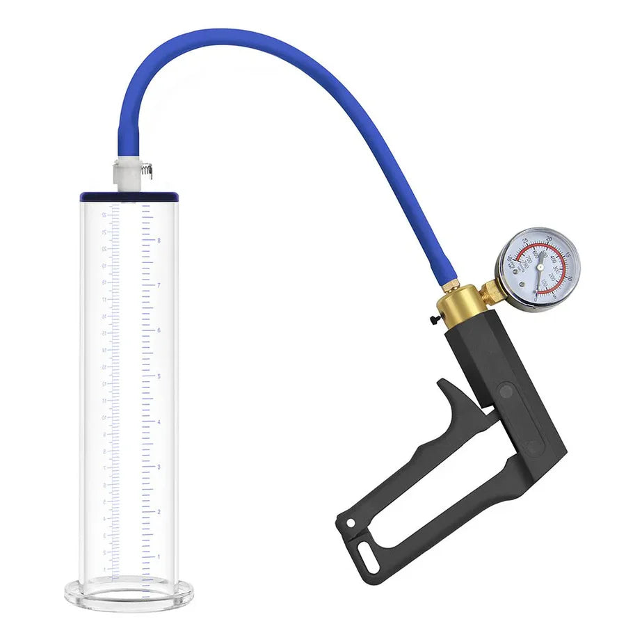 ProMax: Premium Penis Pump with Squeeze-Lever Bar & Gauge