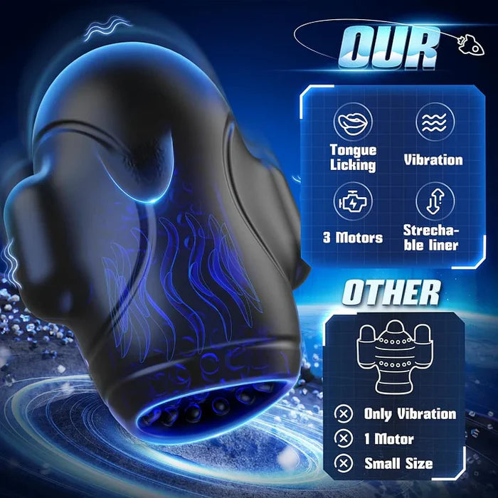 XG1 Pro: Smart Penis Vibrator Triple-Motor Licking & Vibration Stimulator