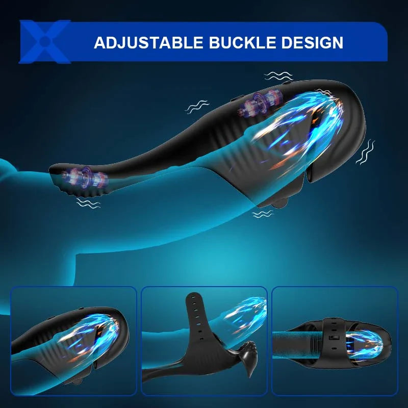 XG2: Penis Vibrator Dual-Motor Glans Trainer with Stimulating Tail