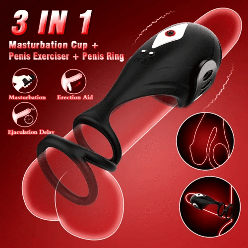 XG5: Smart Penis Vibrator 3-in-1 App-Controlled Glans Trainer with Adjustable Strap