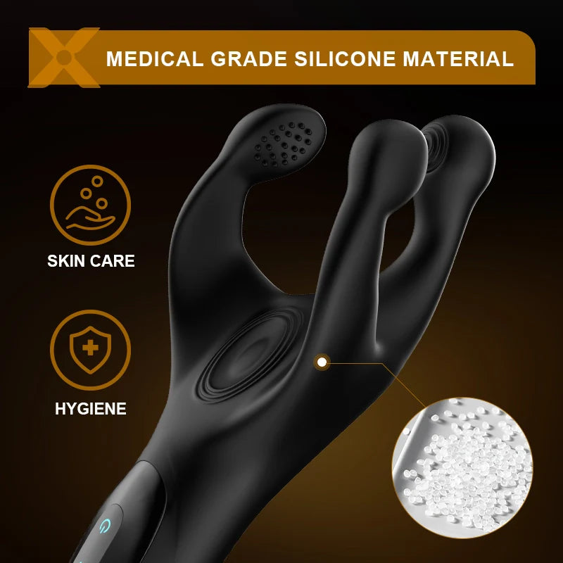 XG9: Penis Vibrator 3-Claw Patting & Vibrating Glans Trainer