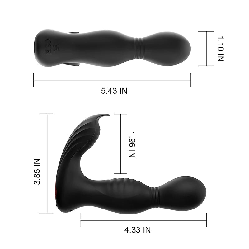 PM8 Prostate Massager: Rotating Vibrating Licking App & Remote Control