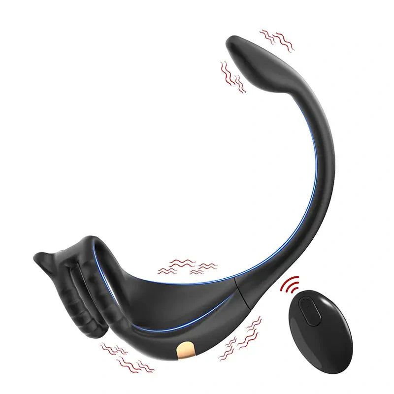 PM2: Prostate Massager 3-in-1 Dual-Motor Ring with App/Remote Control