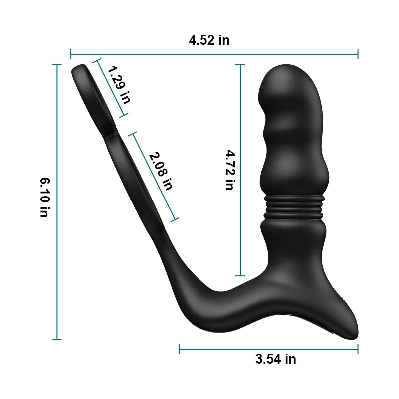 PM9 Prostate Massager 9 Thrusting Vibrating Wireless Remote Control