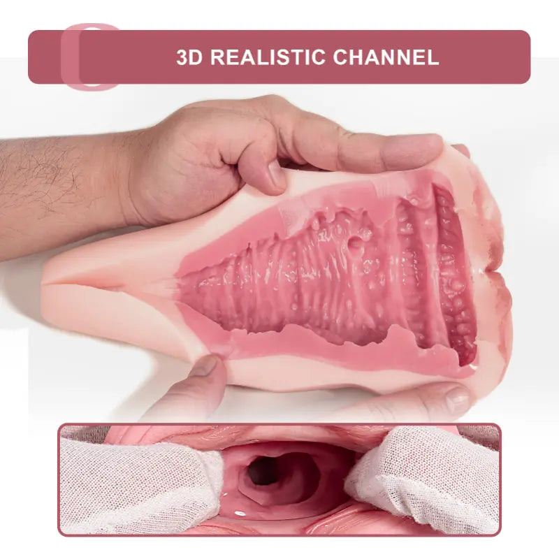 PU07: Silicone Pussy Stroker 9.65" Realistic Juvenile Vaginal