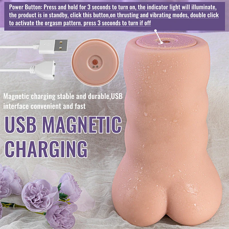 PU05: TPE Pussy Stroker 1.54kg (3.39 lb) Thrusting & Vibrating Vagina
