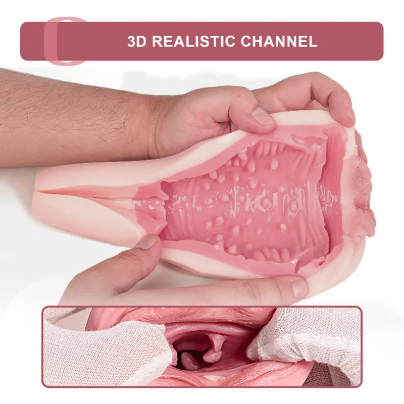 PU08: Silicone Pussy Stroker 9.65" Realistic Mature Vaginal