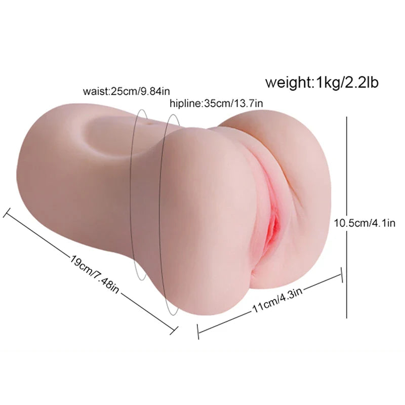 PU79 TPE Pussy Stroker: 7.48" Realistic Vaginal with Extra-Tight Texture