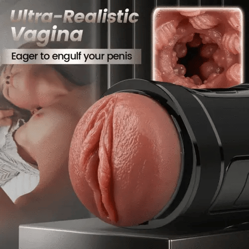 XV8: Realistic Masturbator 1:1 Replica with 5 Suction & 10 Vibration