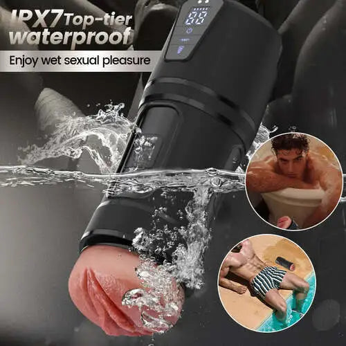 XV8: Realistic Masturbator 1:1 Replica with 5 Suction & 10 Vibration