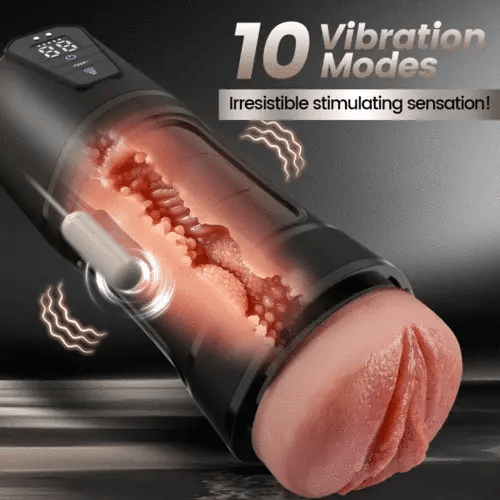 XV8: Realistic Masturbator 1:1 Replica with 5 Suction & 10 Vibration