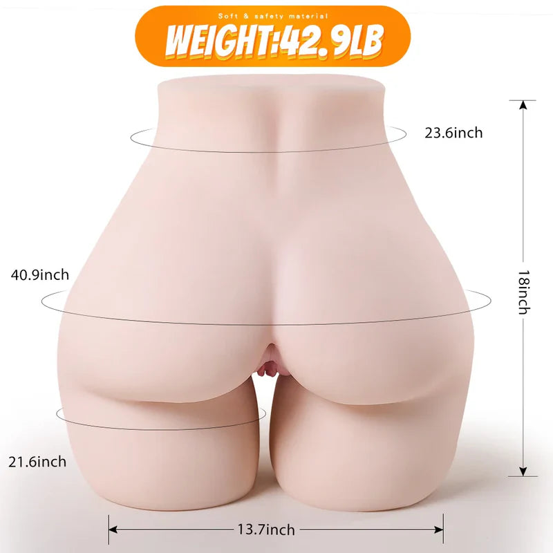 Maya: 19.5kg (42.9lb) Life-Size Ultra Soft TPE Torso Sex Doll