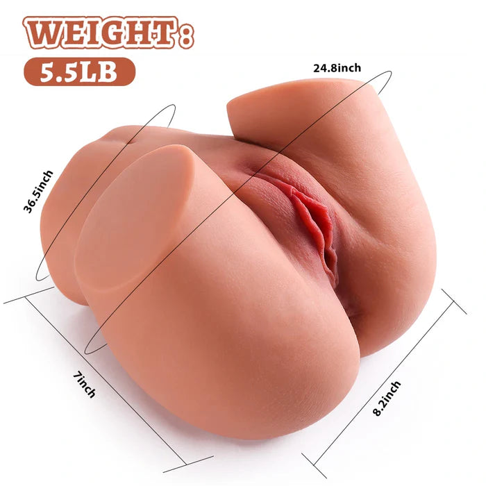 Tracey TPE Butt Torso: 2.5kg (5.5lb) High-Detail Skin Texture