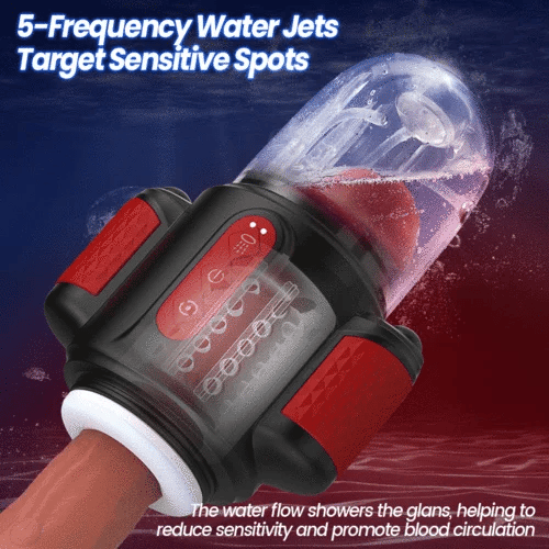 XR16: Shower Masturbator 3-in-1 Water-Jet, Rotating & Vibrating