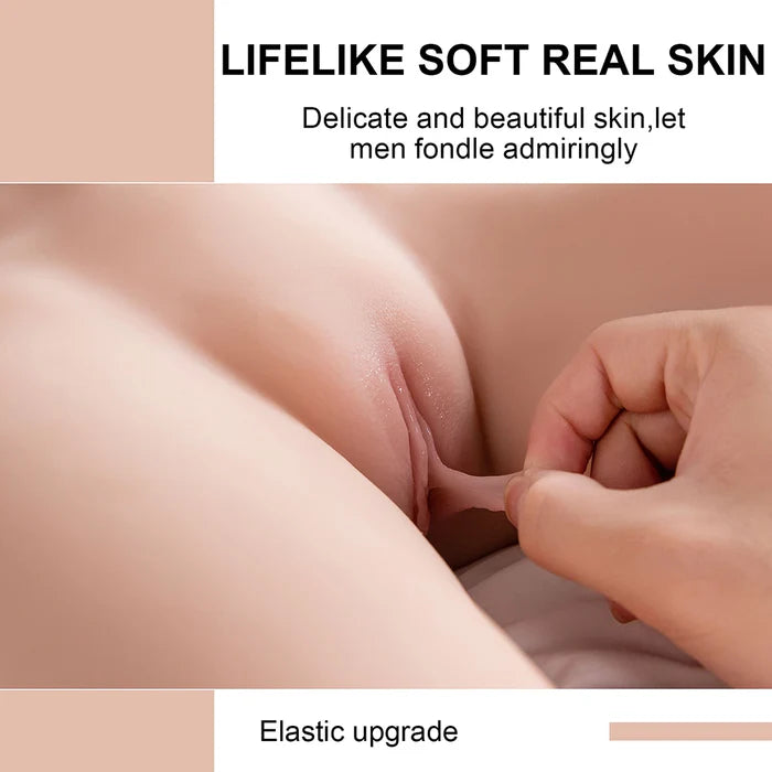 Rosalie: TPE Sex Torso 8kg (18lb) Large Breasts & Built-in Skeleton