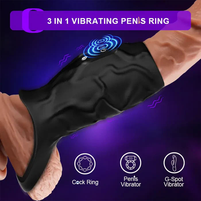 PR11 Pro: Vibrating Cock Ring Full-Length Support & Scrotal Locking System
