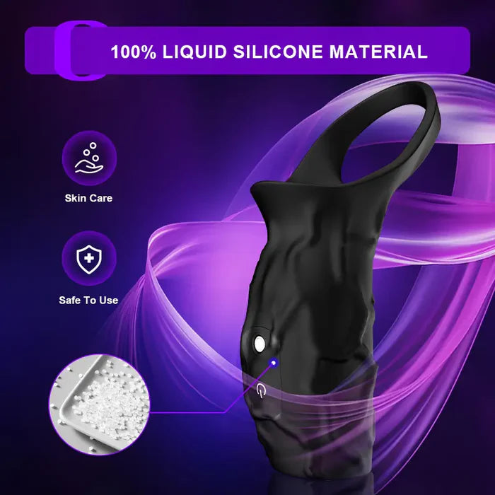 PR11 Pro: Vibrating Cock Ring Full-Length Support & Scrotal Locking System