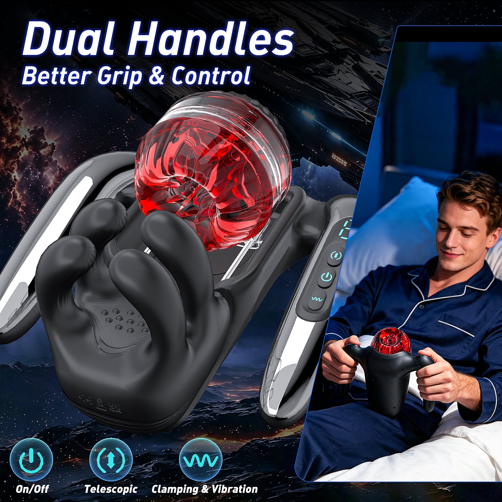 XG21 PLUS: 3-in-1 Auto Masturbator & Stamina Trainer with 9 Thrust & Vibration Modes