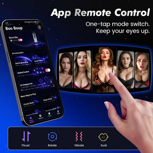 XT20 Plus: Deep-Channel 4 in 1 Blowjob Machine | Upgraded Whisper-Quiet & App Control